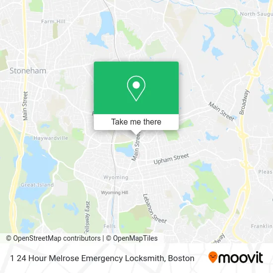 1 24 Hour Melrose Emergency Locksmith map