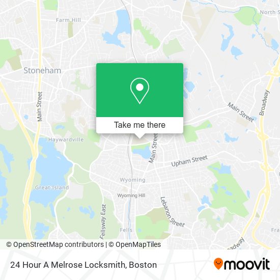 Mapa de 24 Hour A Melrose Locksmith