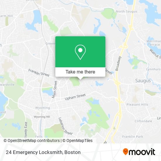 Mapa de 24 Emergency Locksmith