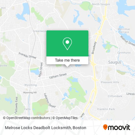 Melrose Locks Deadbolt Locksmith map