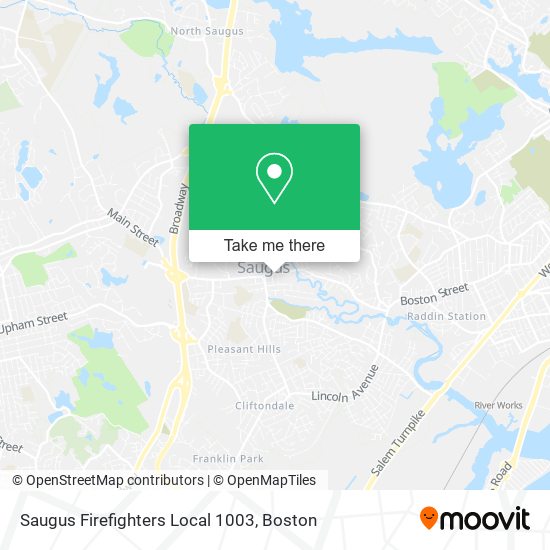 Mapa de Saugus Firefighters Local 1003