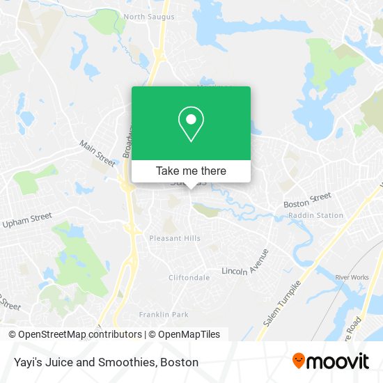 Yayi's Juice and Smoothies map