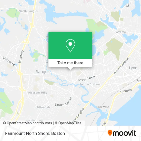 Fairmount North Shore map