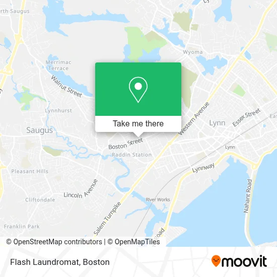 Flash Laundromat map