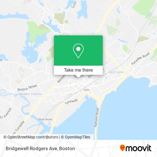 Bridgewell Rodgers Ave map