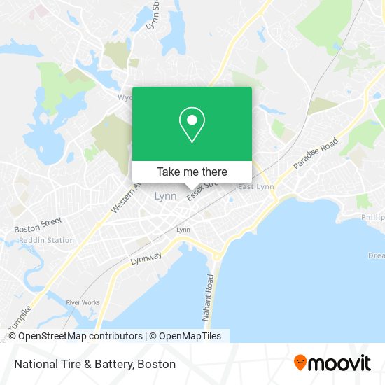 National Tire & Battery map