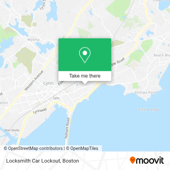 Locksmith Car Lockout map