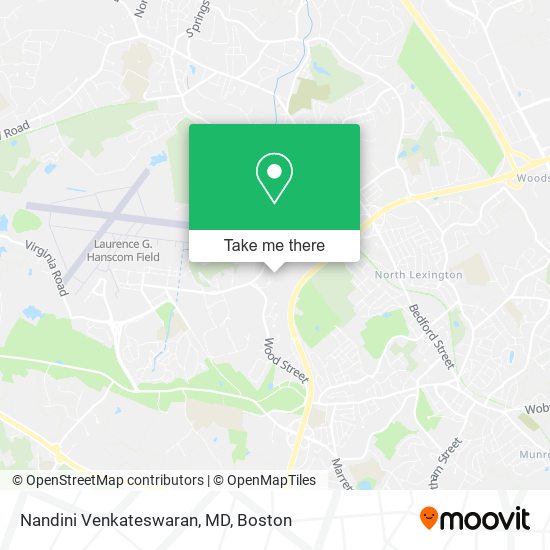 Nandini Venkateswaran, MD map