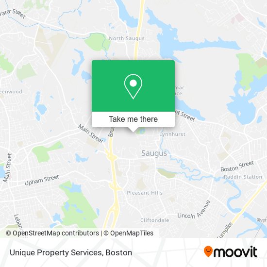 Unique Property Services map