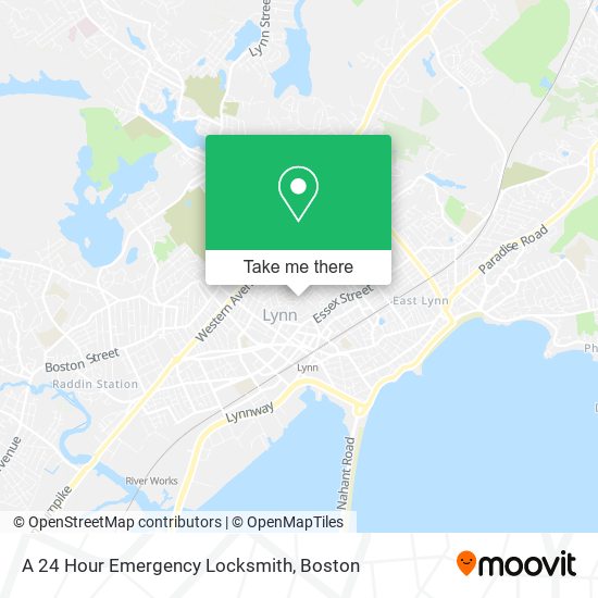 Mapa de A 24 Hour Emergency Locksmith