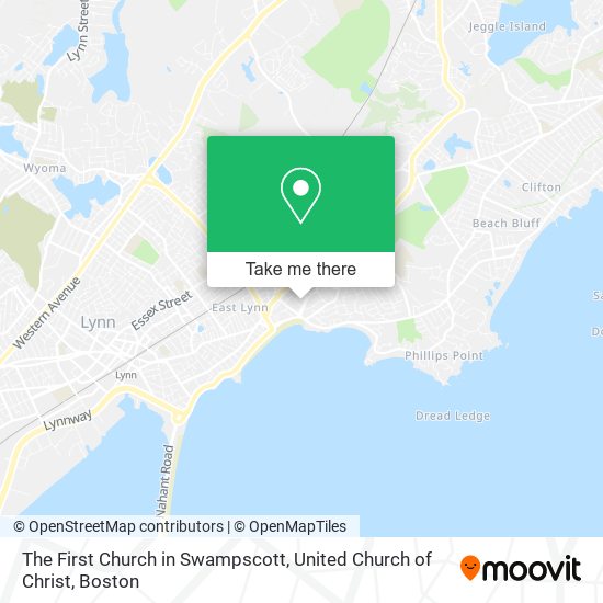 The First Church in Swampscott, United Church of Christ map