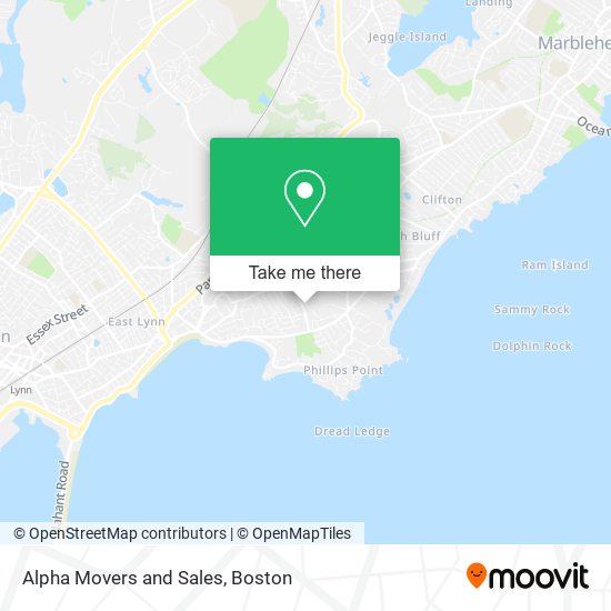 Mapa de Alpha Movers and Sales