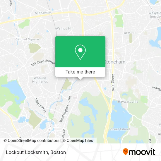 Lockout Locksmith map