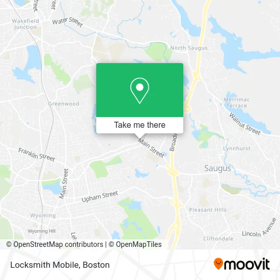 Locksmith Mobile map