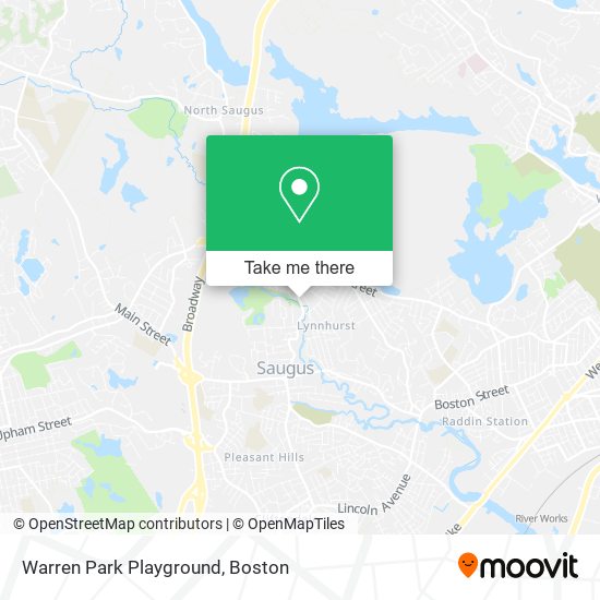 Warren Park Playground map