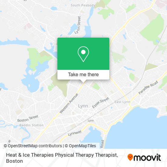 Heat & Ice Therapies Physical Therapy Therapist map