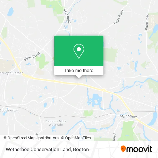 Mapa de Wetherbee Conservation Land