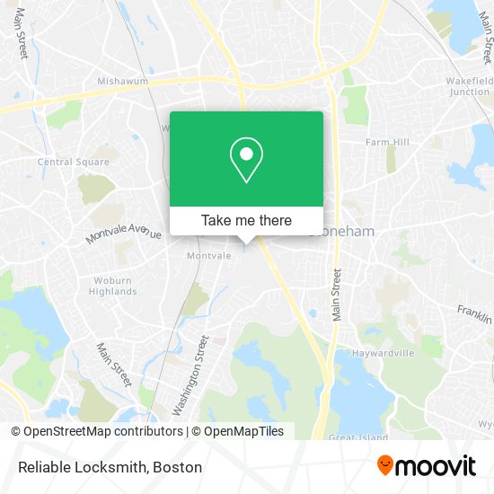 Reliable Locksmith map