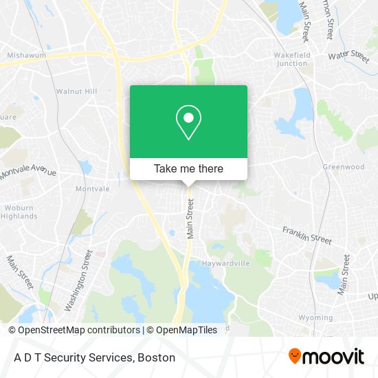 A D T Security Services map