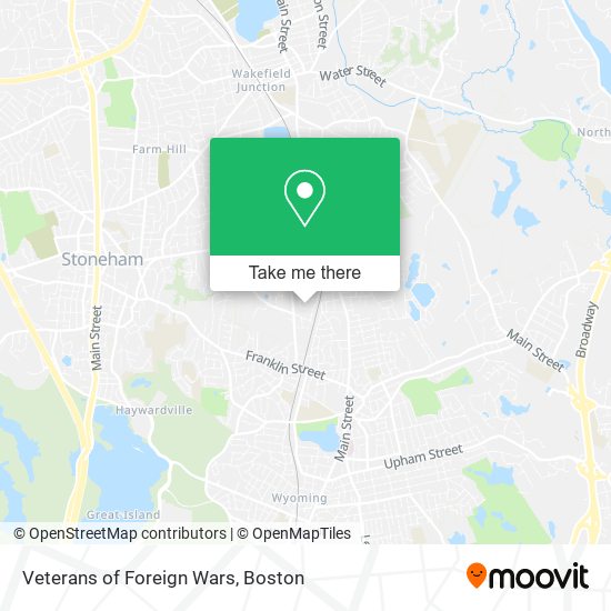 Veterans of Foreign Wars map