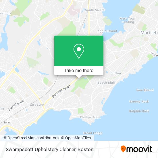 Mapa de Swampscott Upholstery Cleaner
