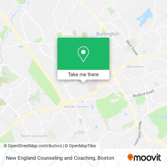 Mapa de New England Counseling and Coaching