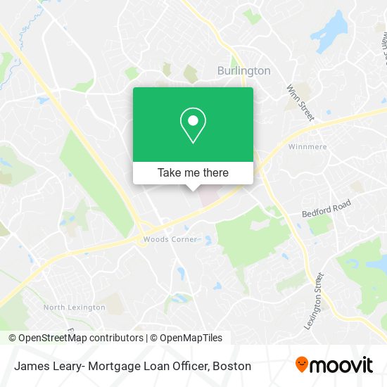 Mapa de James Leary- Mortgage Loan Officer