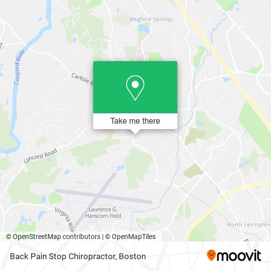 Back Pain Stop Chiropractor map