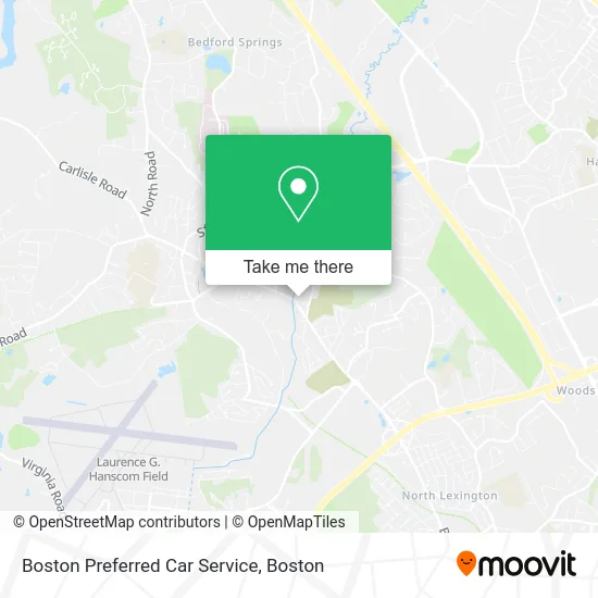 Boston Preferred Car Service map