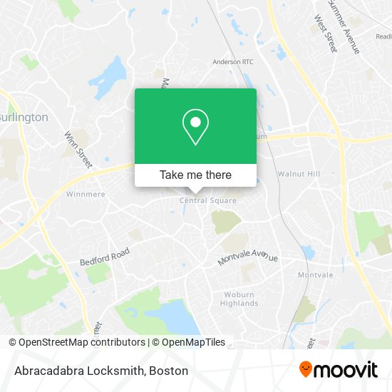 Abracadabra Locksmith map