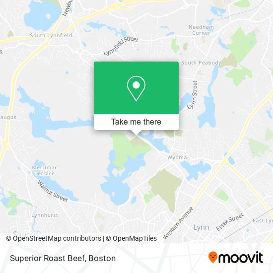 Mapa de Superior Roast Beef