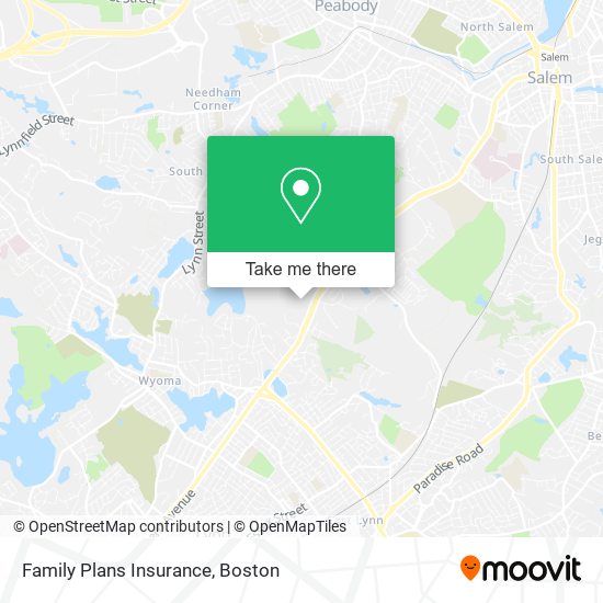 Family Plans Insurance map