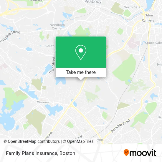 Family Plans Insurance map