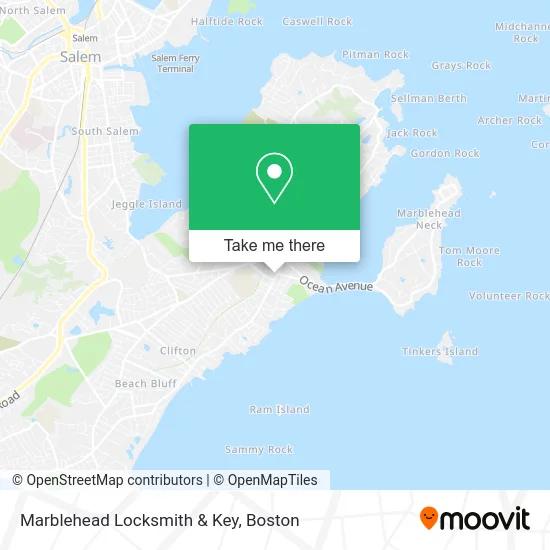 Marblehead Locksmith & Key map