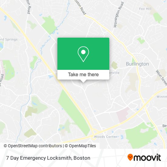 7 Day Emergency Locksmith map