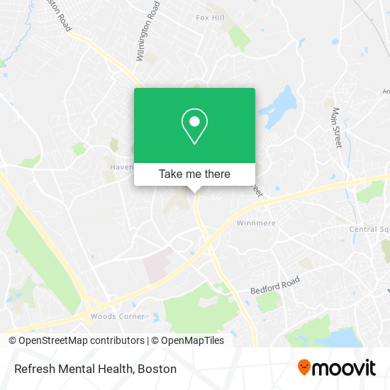 Mapa de Refresh Mental Health