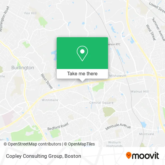 Mapa de Copley Consulting Group