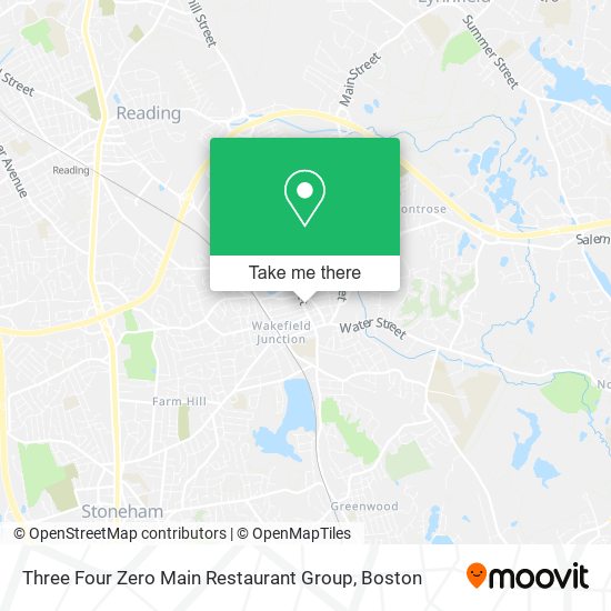 Three Four Zero Main Restaurant Group map
