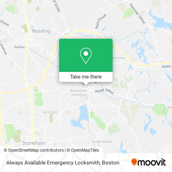 Always Available Emergency Locksmith map