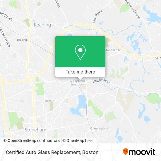 Certified Auto Glass Replacement map