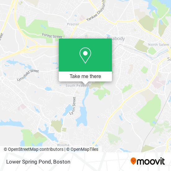 Mapa de Lower Spring Pond