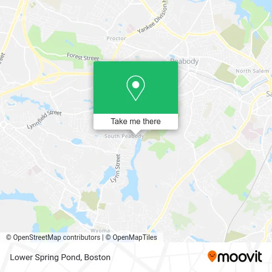 Lower Spring Pond map