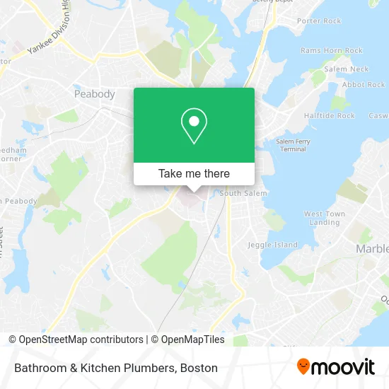 Bathroom & Kitchen Plumbers map