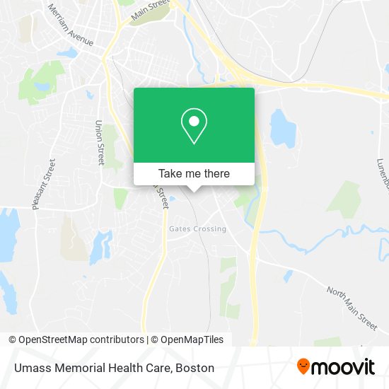 Umass Memorial Health Care map