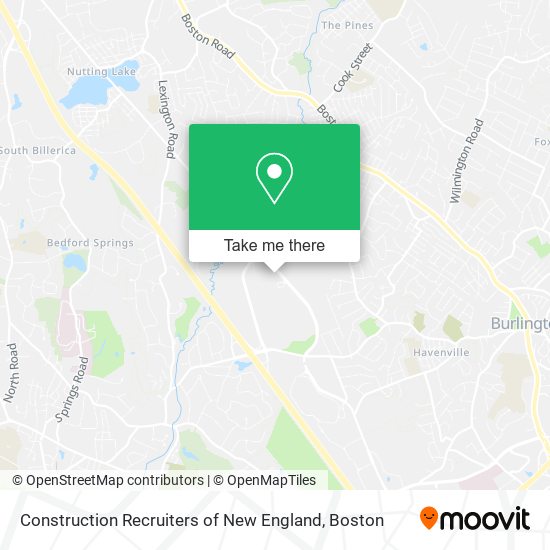 Construction Recruiters of New England map