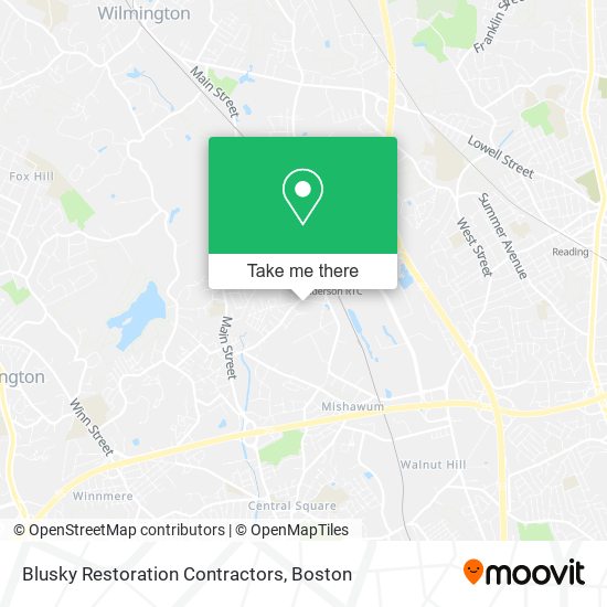 Mapa de Blusky Restoration Contractors