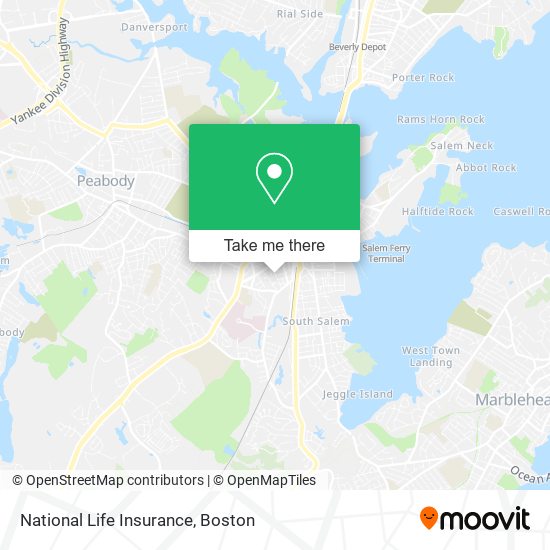 Mapa de National Life Insurance