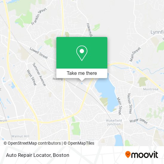 Mapa de Auto Repair Locator