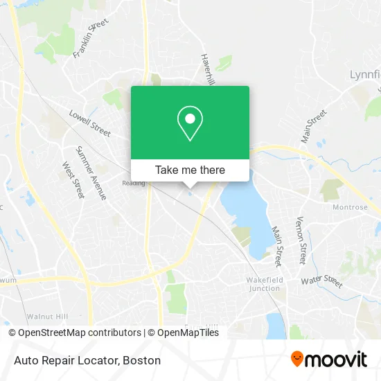 Auto Repair Locator map
