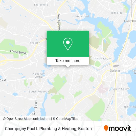 Champigny Paul L Plumbing & Heating map